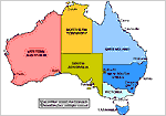 Australia Time Zones Map